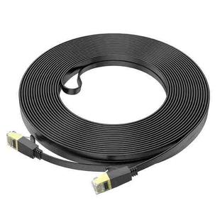 hoco US07 Category 6 Pure Copper Gigabit Flat Cable, Length:20m(Black)