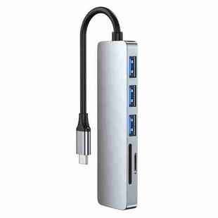 6-in-1 USB-C / Type-C to USB Docking Station HUB Adapter