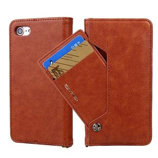 For iPhone SE 2022 / SE 2020 / 8 / 7 CMai2 Kaka Series Litchi Texture Horizontal Flip Leather Case with Holder & Card Slots(Brown)