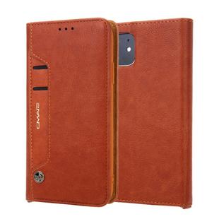 For iPhone 11 Pro CMai2 Kaka Series Litchi Texture Horizontal Flip Leather Case with Holder & Card Slots(Brown)