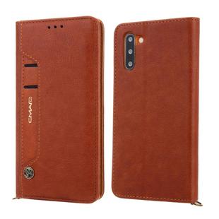 For Galaxy Note10 CMai2 Kaka Series Litchi Texture Horizontal Flip Leather Case with Holder & Card Slots(Brown)