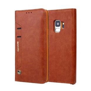 For Galaxy S9 CMai2 Kaka Series Litchi Texture Horizontal Flip Leather Case with Holder & Card Slots(Brown)