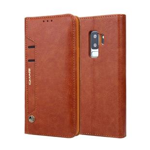 For Galaxy S9+ CMai2 Kaka Series Litchi Texture Horizontal Flip Leather Case with Holder & Card Slots(Brown)