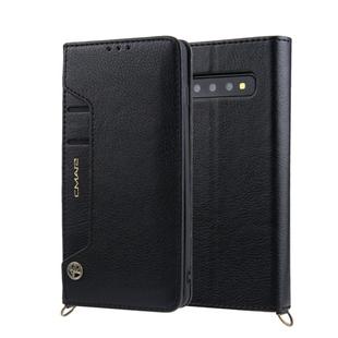For Galaxy S10 CMai2 Kaka Series Litchi Texture Horizontal Flip Leather Case with Holder & Card Slots(Black)