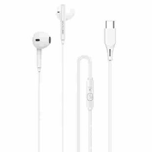 awei PC-1T 1.2m Mini Stereo Semi In-ear Earphones(White)