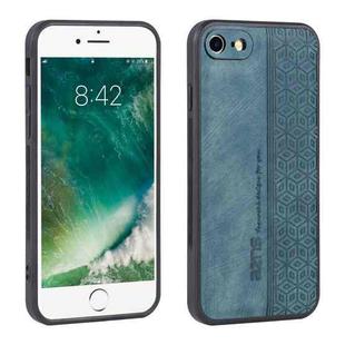 For iPhone SE 2022 / SE 2020 / 8 / 7 AZNS 3D Embossed Skin Feel Phone Case(Dark Green)