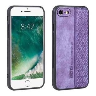 For iPhone SE 2022 / SE 2020 / 8 / 7 AZNS 3D Embossed Skin Feel Phone Case(Purple)