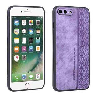 For iPhone 8 Plus / 7 Plus AZNS 3D Embossed Skin Feel Phone Case(Purple)