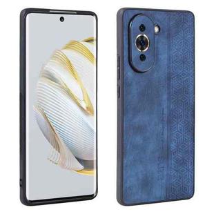 For Huawei nova 10 AZNS 3D Embossed Skin Feel Phone Case(Sapphire Blue)
