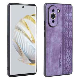 For Huawei nova 10 AZNS 3D Embossed Skin Feel Phone Case(Purple)