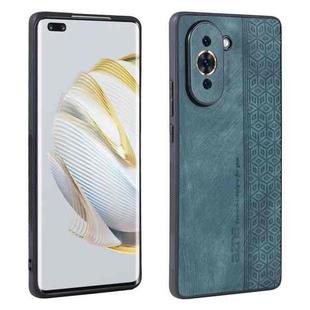 For Huawei nova 10 Pro AZNS 3D Embossed Skin Feel Phone Case(Dark Green)