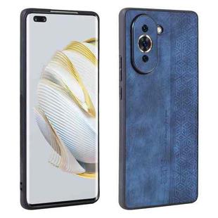 For Huawei nova 10 Pro AZNS 3D Embossed Skin Feel Phone Case(Sapphire Blue)