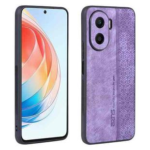 For Honor X40i AZNS 3D Embossed Skin Feel Phone Case(Purple)