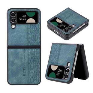 For Samsung Galaxy Z Flip3 5G AZNS 3D Embossed Skin Feel Phone Case(Dark Green)
