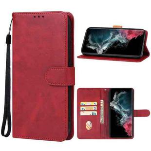 For Samsung Galaxy S23 Ultra 5G Leather Phone Case(Red)