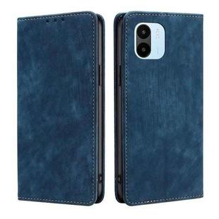 For Xiaomi Redmi A1 RFID Anti-theft Brush Magnetic Leather Phone Case(Blue)