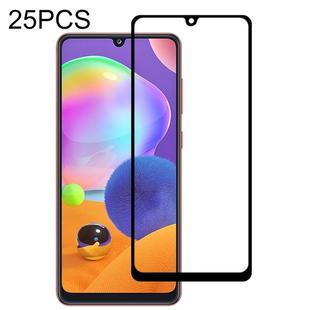 25 PCS 9H Surface Hardness 2.5D Full Glue Full Screen Tempered Glass Film For Galaxy A31