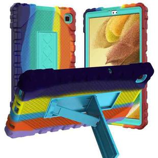For Samsung Galaxy Tab A7 Lite Silicone + PC Shockproof Protective Tablet Case(Rainbow Strip 4)