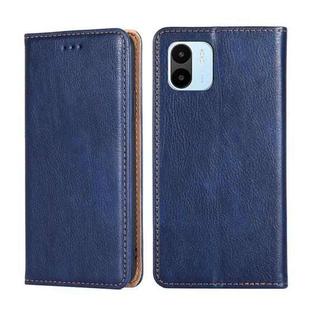 For Xiaomi Redmi A1 Gloss Oil Solid Color Magnetic Leather Phone Case(Blue)