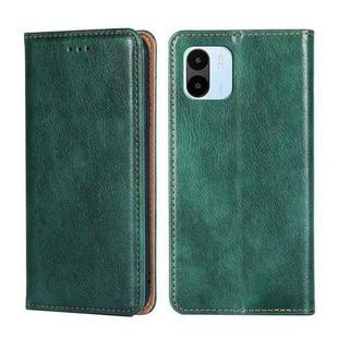 For Xiaomi Redmi A1 Gloss Oil Solid Color Magnetic Leather Phone Case(Green)