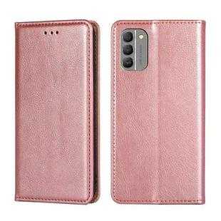 For Nokia G400 Gloss Oil Solid Color Magnetic Leather Phone Case(Rose Gold)