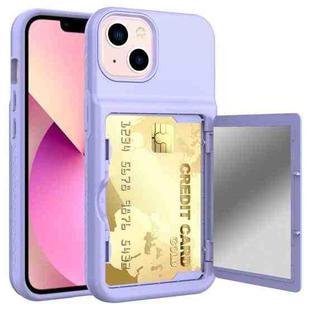 For iPhone 13 Shockproof PC + TPU Protective Case(Light Purple)