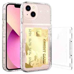 For iPhone 13 Shockproof PC + TPU Protective Case(Transparent with Glitter)