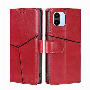 For Xiaomi Redmi A1 Geometric Stitching Leather Phone Case(Red)