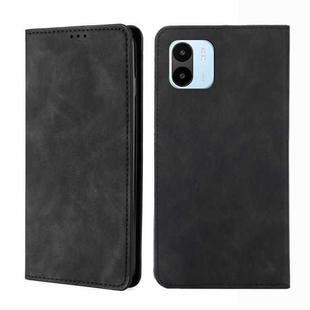 For Xiaomi Redmi A1 Skin Feel Magnetic Leather Phone Case(Black)