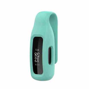 For Fitbit Inspire 3 Steel Sheet Silicone Protective Clip Case Cover(Mint Green)