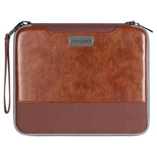 For iPad Pro 11 2022 / 2021 / 2020 / 2018 Leather Tablet Case Bag(Brown)