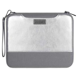 For iPad Pro 11 2022 / 2021 / 2020 / 2018 Leather Tablet Case Bag(Silver Grey)