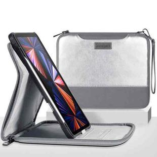 For iPad Pro 11 2022 / 2021 / 2020 / 2018 360 Degree Rotation Leather Tablet Case Bag(Silver Grey)