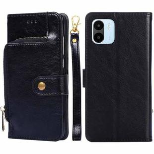 For Xiaomi Redmi A1 Zipper Bag Leather Phone Case(Black)