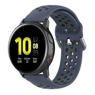 For Galaxy Watch Active2 / Active 20mm Clasp Solid Color Sport Watch Band(Grey)