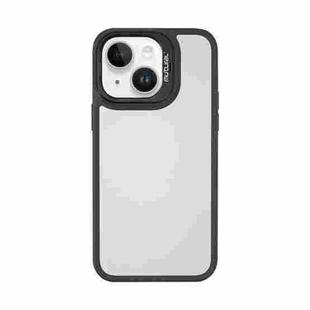 For iPhone 14 Mutural Color Holder Phone Case(Black)