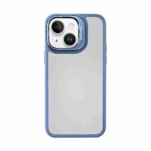 For iPhone 14 Mutural Color Holder Phone Case(Sierra Blue)