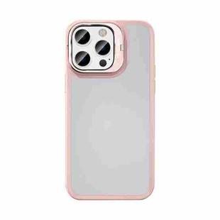 For iPhone 14 Pro Mutural Color Holder Phone Case(Pink)