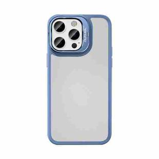 For iPhone 14 Pro Mutural Color Holder Phone Case(Sierra Blue)