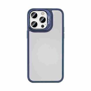 For iPhone 14 Pro Max Mutural Color Holder Phone Case(Dark Blue)