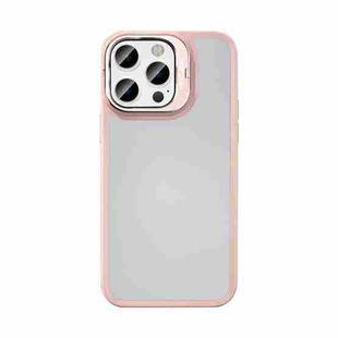 For iPhone 14 Pro Max Mutural Color Holder Phone Case(Pink)