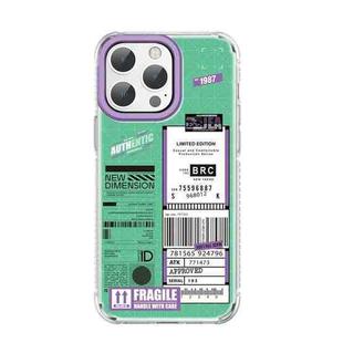 For iPhone 14 Pro Mutural Dual-side Laminating Printed TPU Phone Case(Green)