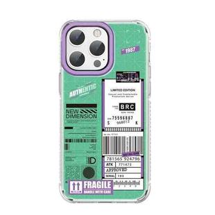 For iPhone 14 Pro Max Mutural Dual-side Laminating Printed TPU Phone Case(Green)