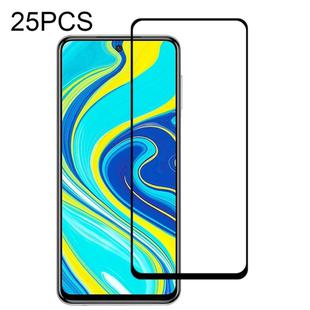 25 PCS 9H Surface Hardness 2.5D Full Glue Full Screen Tempered Glass Film For Xiaomi Redmi Note 9 (Overseas Version) / 10X 4G