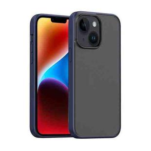 For iPhone 14 Plus Mutural Moying Series TPU Phone Case(Dark Blue)