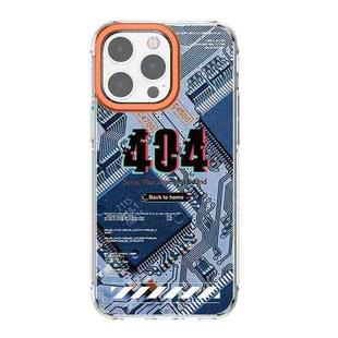 For iPhone 14 Pro Mutural Modern Series Circuit Board Printed Phone Case(Blue)