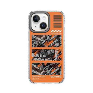 For iPhone 14 Plus Mutural Camouflage Series Phone Case(Orange)