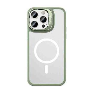 For iPhone 14 Pro Mutural Color Holder Magsafe Phone Case(Green)