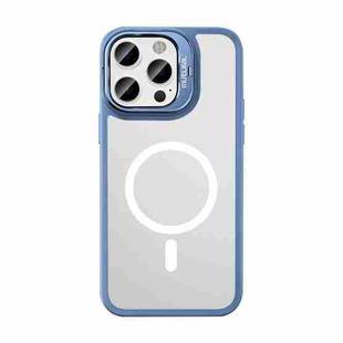 For iPhone 14 Pro Mutural Color Holder Magsafe Phone Case(Sierra Blue)