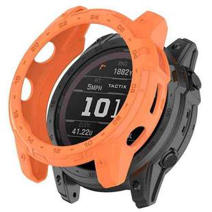 For Garmin Enduro2 / Tactix7 Armor Hollow TPU Watch Case(Orange)